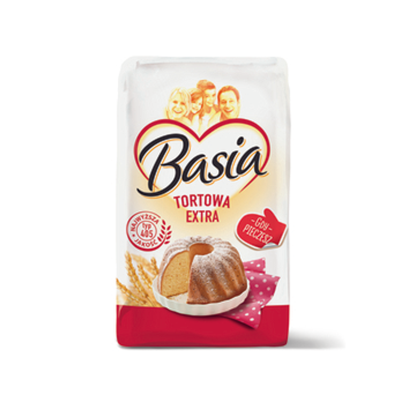 Mąka pszenna Ekstra Tortowa typ 405 Basia 1 kg